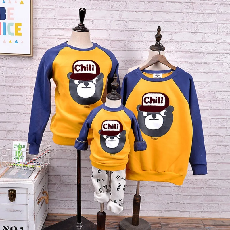 

Семейные одинаковые футболки 2020, весенние свитера для отца, матери, сына, ребенка, одежда для мамы и ребенка, платье для мамы, мамы и дочки, Пи...