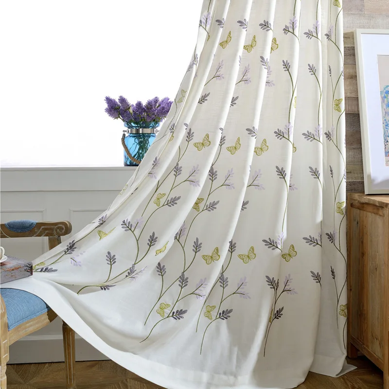 

Modern Garden American-Style Village Curtains for Living Dining Room Bedroom.