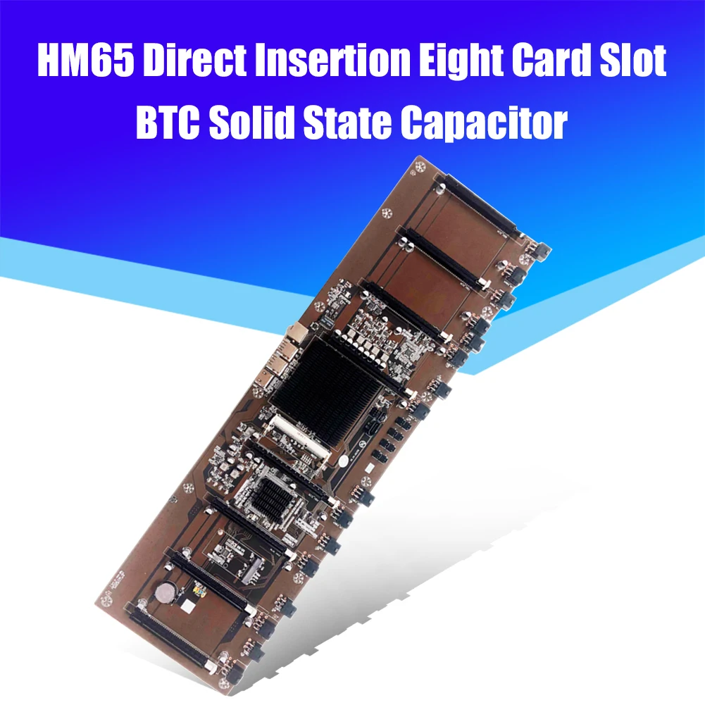 HM65 8 GPU USB 2 0 3 MSATA SATA3.0 встроенный ЦП DDR3 BTC материнская плата компьютер Майнер