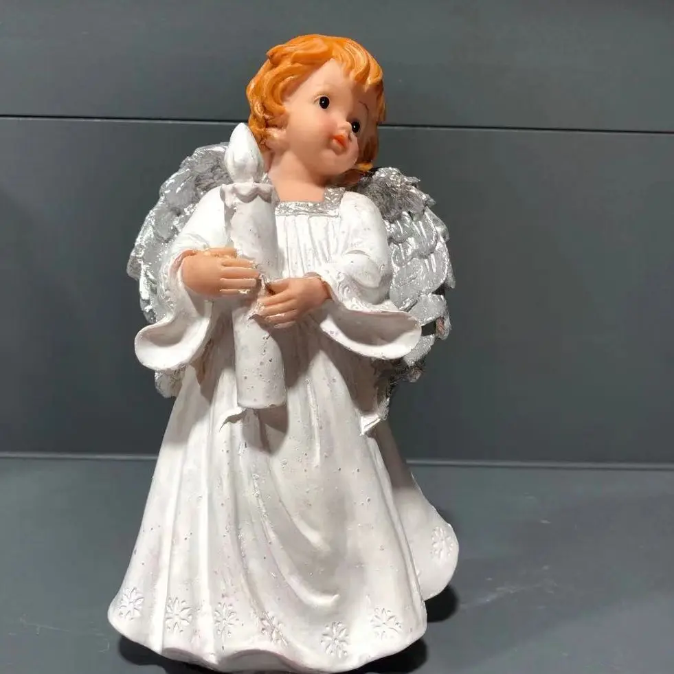 

15-18cm Resin Ornaments,angel figure Craftwork Decorative Desktop Decors for Home Office Cafe Shops