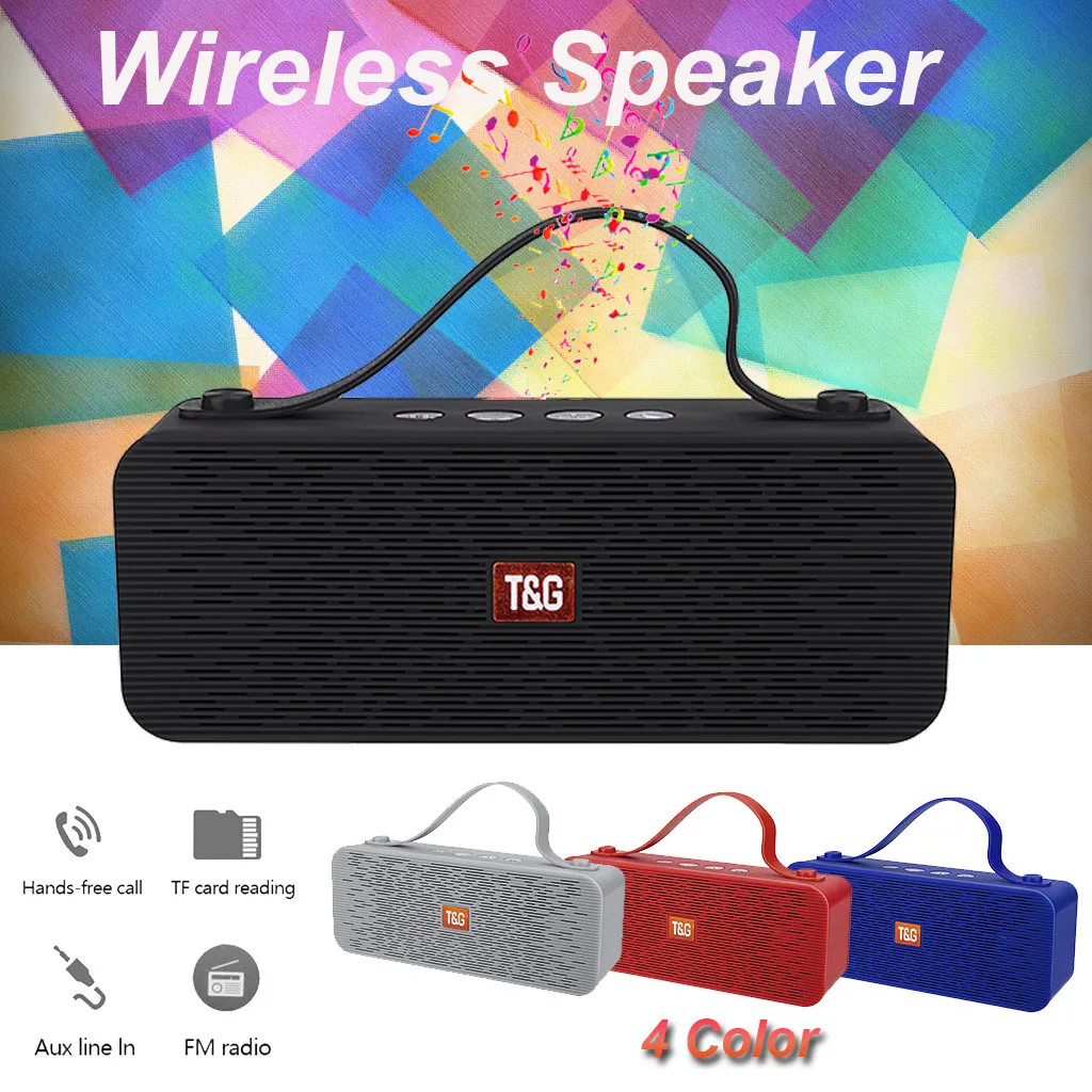 Hifi портативный беспроводной Bluetooth динамик стерео сабвуфер портативный сабвуфер для компьютера samsung телефон Поддержка Tf карта чтения
