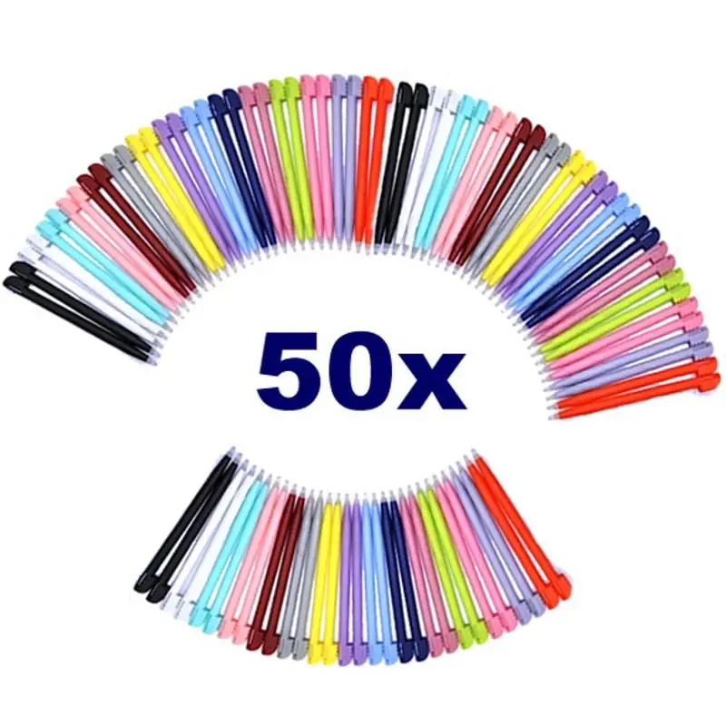 Top Sale 50pcs/pack 8.5cm Muti-color Touch Stylus Pen For Nintendo DS Lite L3EF With High Quality (Random) | Электроника