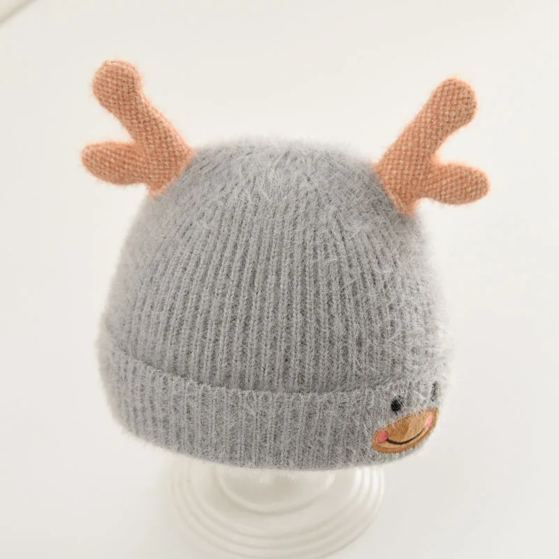 

W074 2-10 Month Newborn Winter Beanie Hat for Baby Girls Boys, Infant Toddler Warm Knitted Hats Newborn Baby Winter Hat