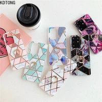 s20 ultra marble case sfor galaxy s20 s10 s8 s9 plus note 8 9 10 20 cover geometric splice electroplated imd soft shell capa