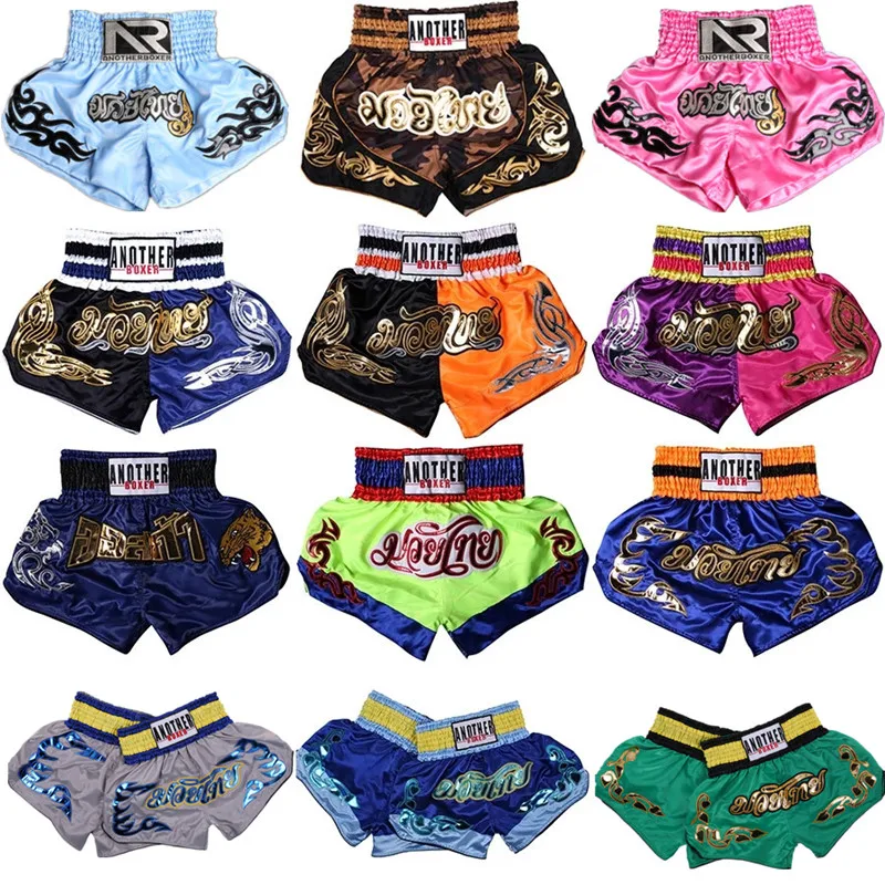 

Thai Boxing Shorts Bjj Kickboxing Muay Thai Kids Boxer Shorts for Boy MMA Girl Fight Grappling Trousers Men Boxing Short Pant