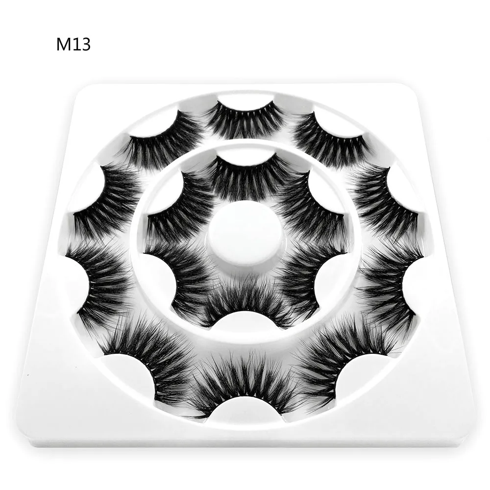 8 пар 3D норковые ресницы натуральные накладные драматические Объемные Накладные