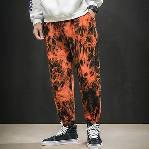 Мужские повседневные брюки карго, Простые Модные брюки с крашеным галстуком, уличные спортивные штаны для бега, брюки в стиле хип-хоп размера плюс