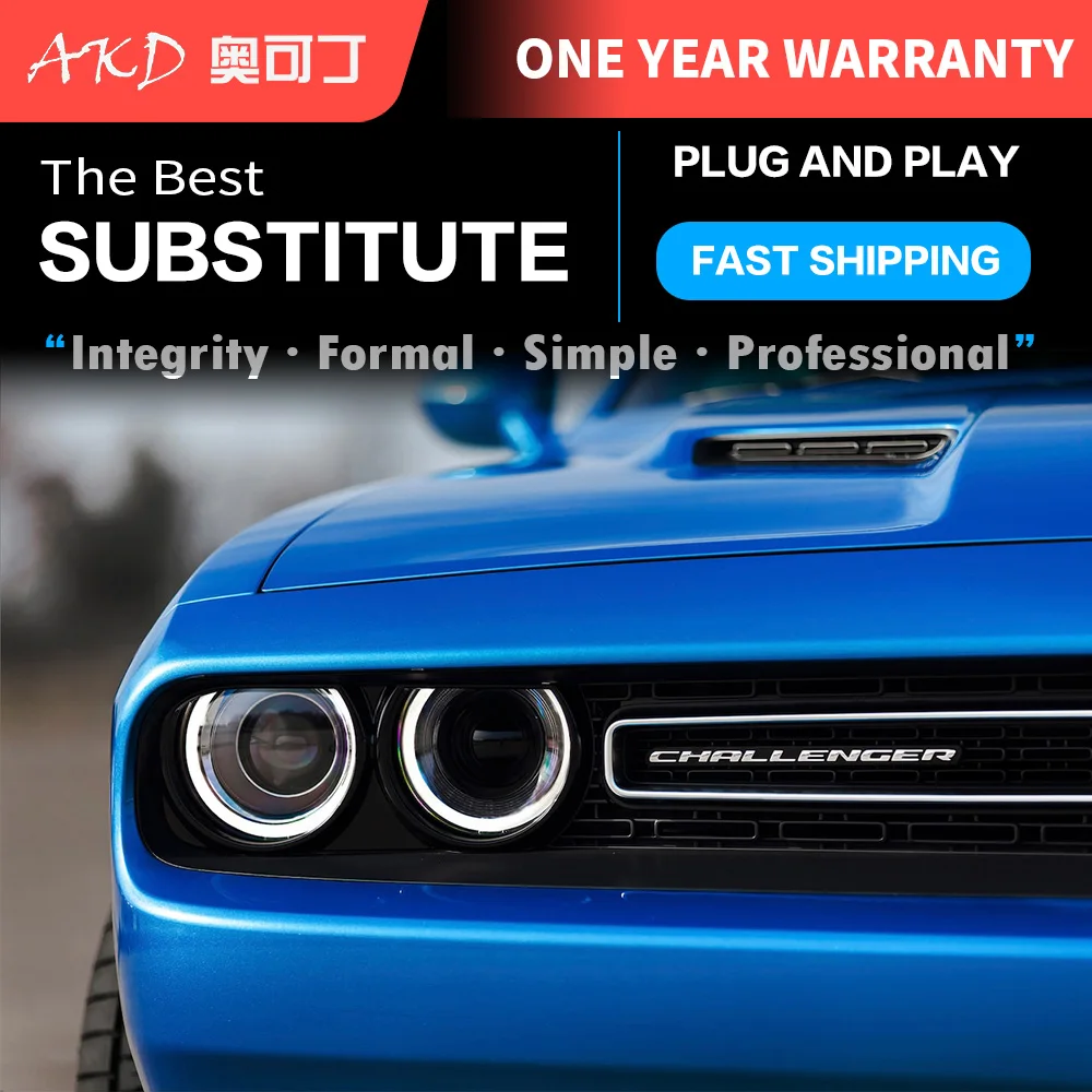 АКД стайлинга автомобилей для Dodge Challenger фары 2015 2019 Новый светодиодный задний