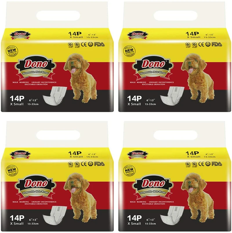 

Disposable Dog Nappies Male Dog Wraps Super Absorbent Soft Pet Diapers