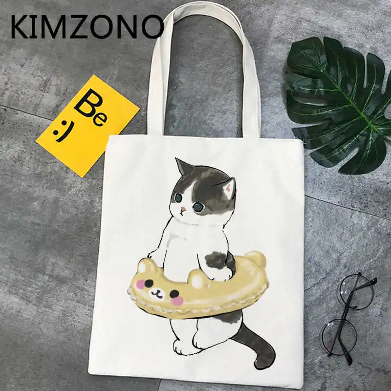 

Cat shopping bag handbag recycle bag bolso grocery bolsa canvas bag sac cabas reusable sacola bolsas reutilizables sacolas