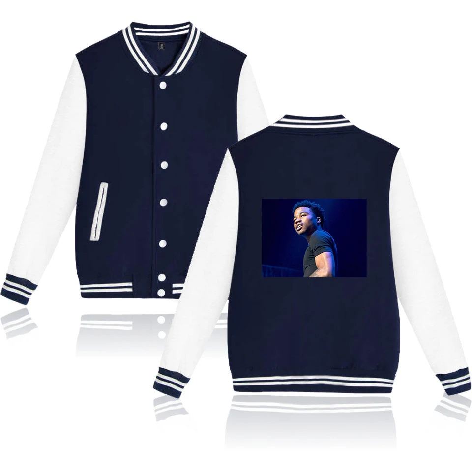 

Roddy Ricch Fashion Printed Baseball Jackets Women/Men Long Sleeve Jacket 2020 Hot Sale Casual Streetwear Clothes