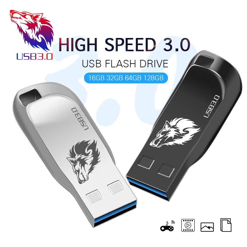 Водонепроницаемый металлический флеш накопитель USB 3 0 4 ГБ 8 16 32 64 карта памяти