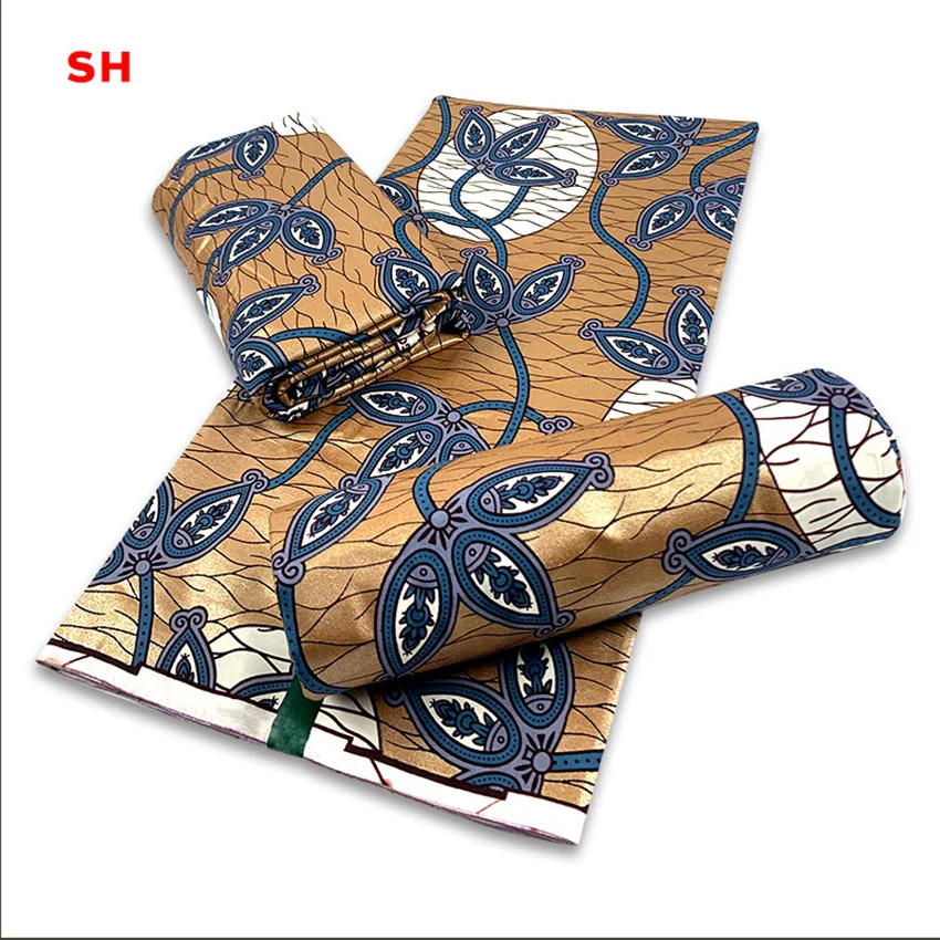 

Африканская золотая пыль Золотой Большой Африканский супер голландский воск настоящая Ткань Голландский нелегко взломать Гану