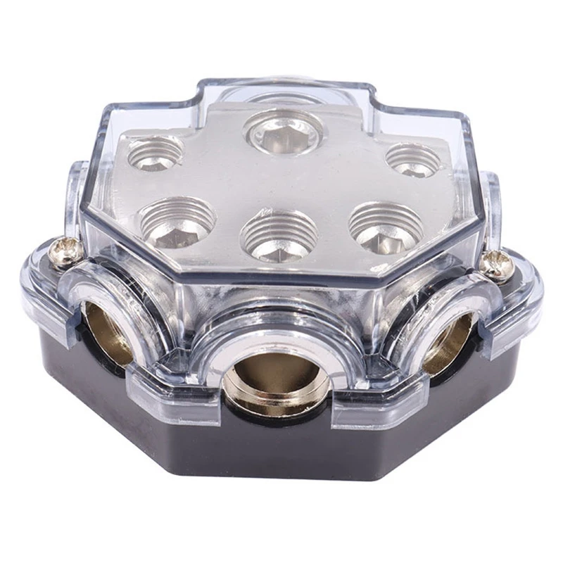 

Power Distribution Block Car Audio Amplifier 1 in 5 Way Out Power Ground Distribution Blocks Amplifier Audio Splitter