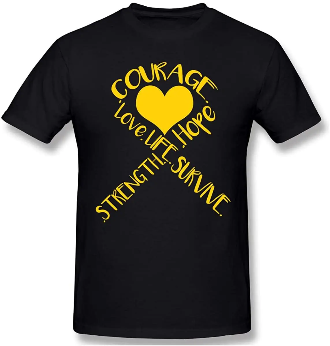 

Courage Men Fashion Big Tall Cotton Short Sleeve T Shirt Solid Tops