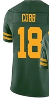 embroidery american jersey randall cobb men women kid youth green yellow number green bay football jersey