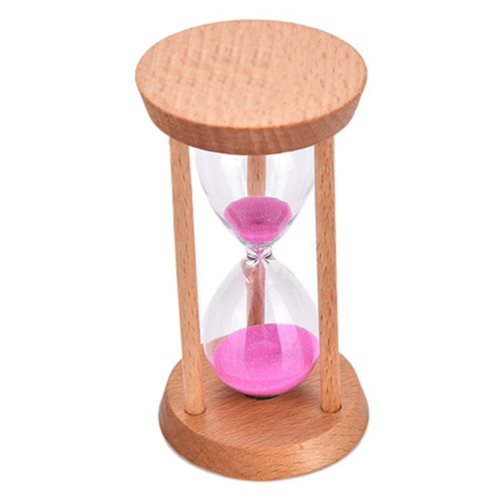 Детские песочные часы с кристаллами бамбуковые часы-подставки цветным песком