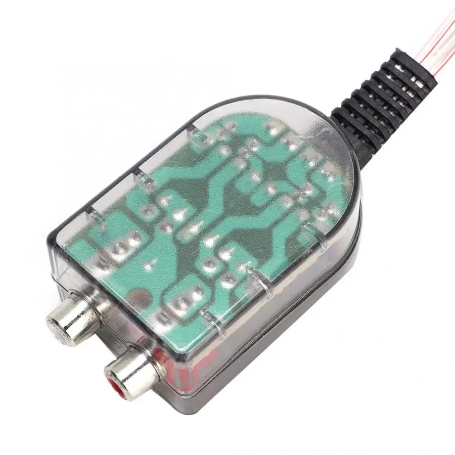 Автомобильный стерео Регулируемый динамик высокого до низкого гнезда линия RCA