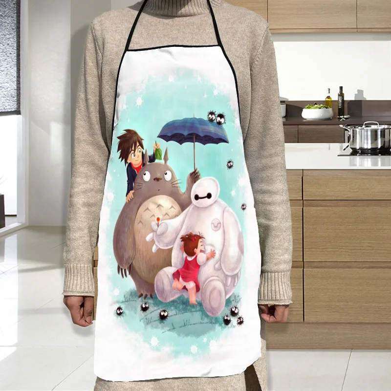 Фартук с изображением Тоторо гриль кухонный фартук шеф-повара профессиональный