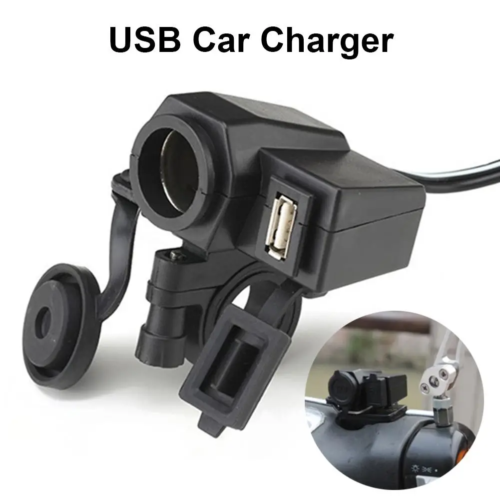 

Motorcycle Lighter 2.1A USB Charger Waterproof Dustproof Power Adapter