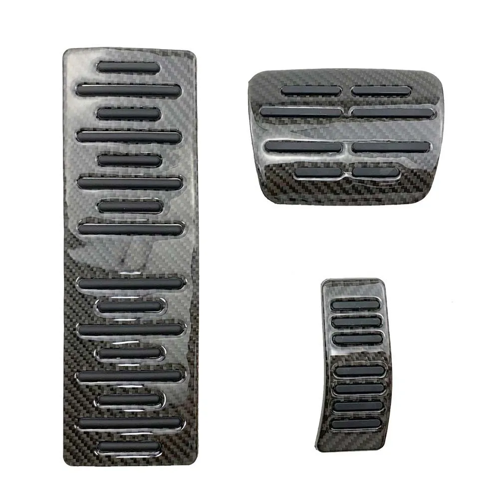 Коврик для ног из углеродного волокна нескользящая накладка на педаль газа Porsche