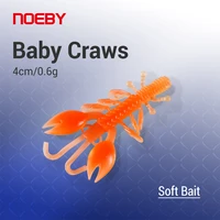 noeby fishing craw bait 5pcs 40mm 0 6g crayfish soft lure silicone wobblers worm shrimp swimbait leurre souple