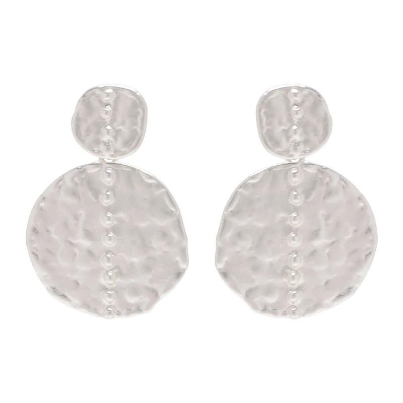 Женские круглые металлические серьги Badu золотые геометрические серьги-капельки