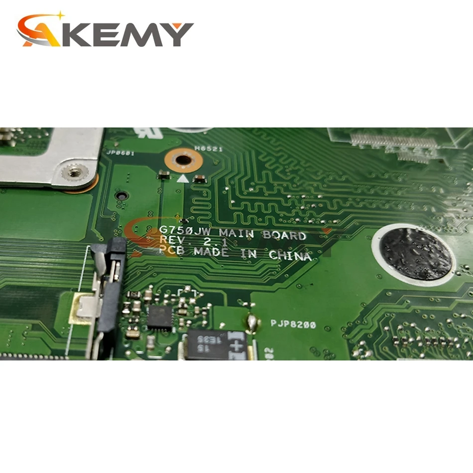 

AKEMY G750JW Laptop Motherboard For ASUS G750JH G750J Original Mainboard 2D I5-4200H