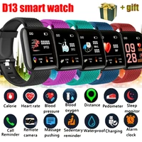 116 plus smart watch wristband sports fitness blood pressure heart rate call message reminder pedometer clock d13 pk d20