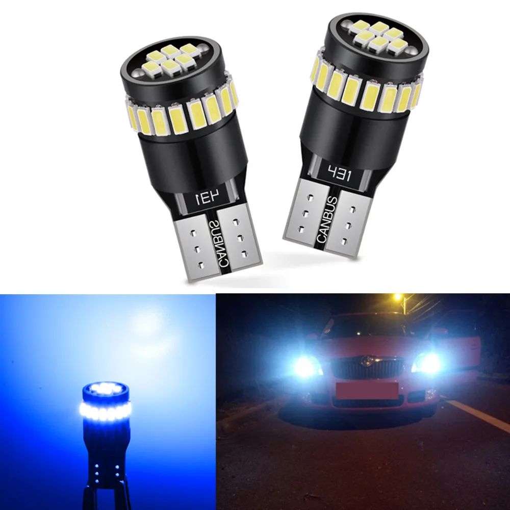 

2x T10 W5W LED Canbus Car Clearance Parking Light Bulb for Renault Trafic Laguna Megane Duster Clio 2 Logan Captur Symbol Scenic
