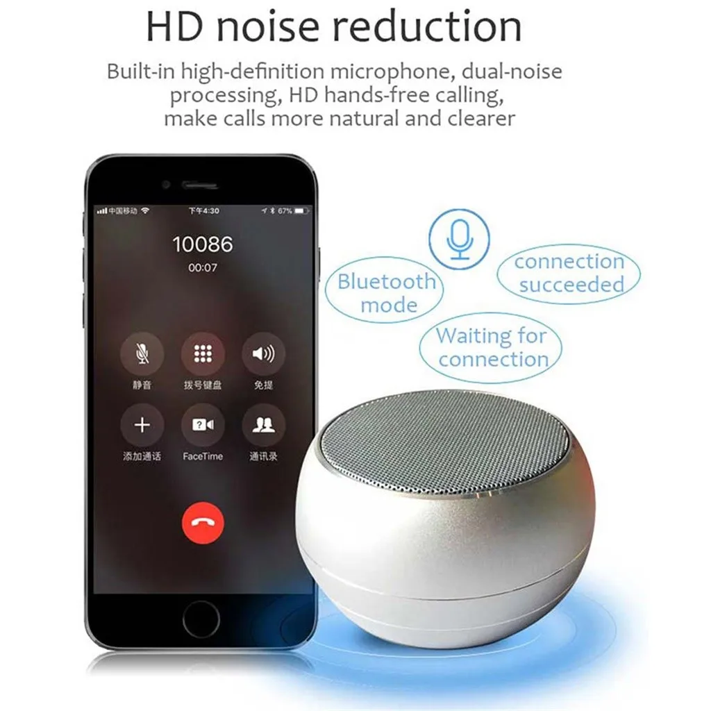 

Portable Led Wirelwss Mnin Bluetooth Speakers Hd Audio And Enhanced Bass Bluetooth Outdoor Subwoofer Loudly Speaker