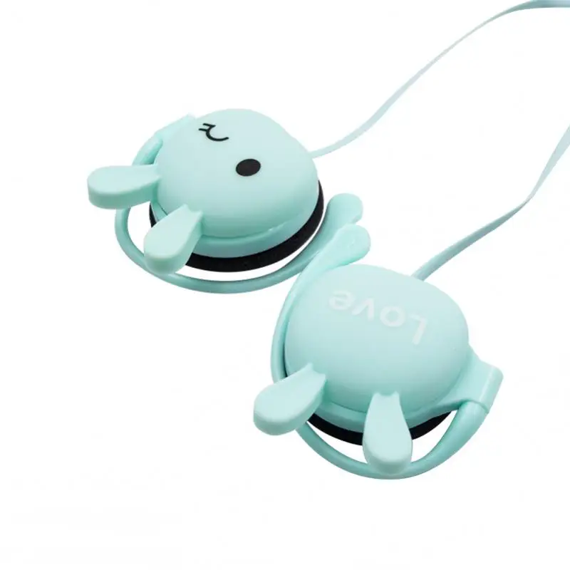 

3.5MM Wired Earphone Cartoon Cute Rabbit Wired Headset Volume Control Portable Cute Student Earphone Girls Gift Dropshipping