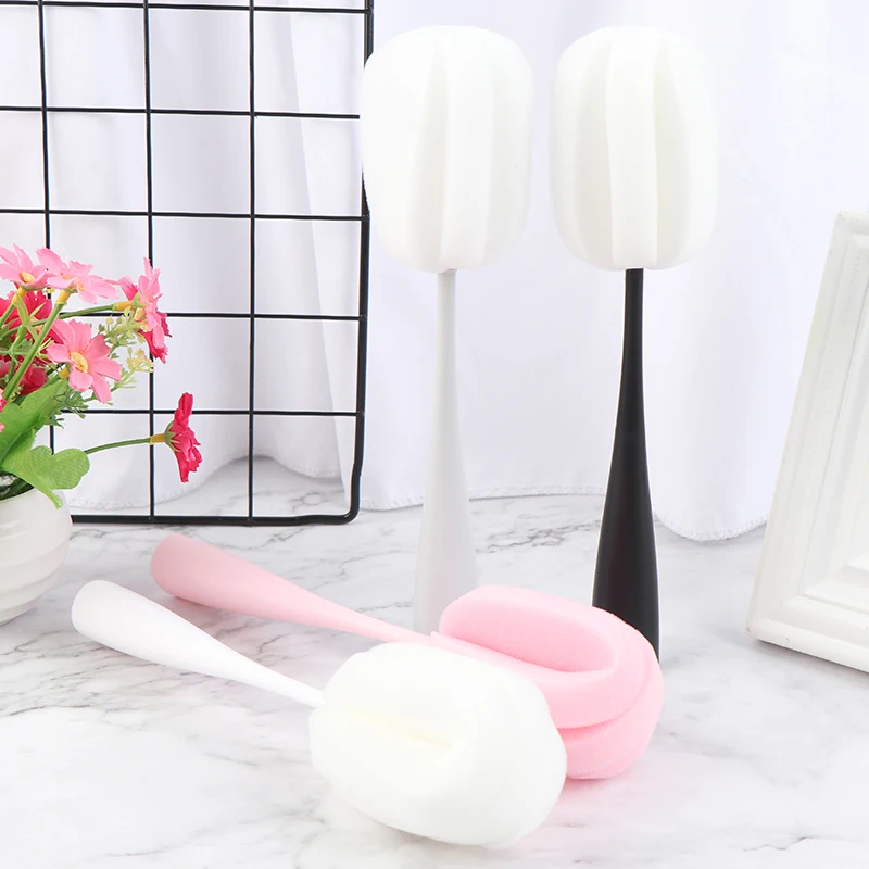 Губка с ручкой щетка для бутылки стакан мытья стекла инструмент очистки губка