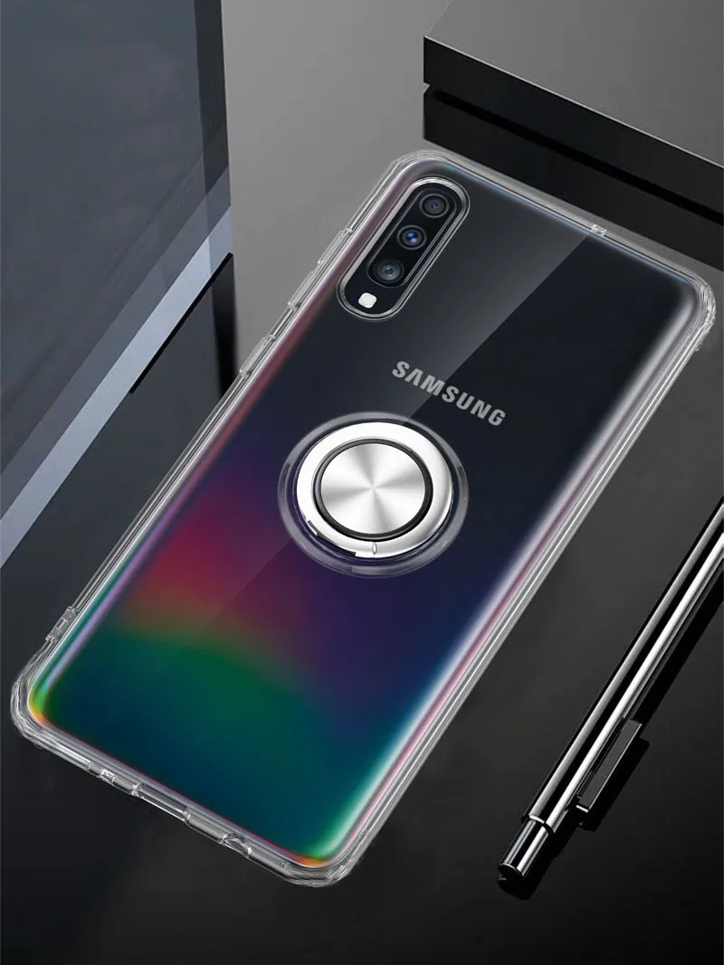 Для samsung Galaxy A70 чехол Clear кольцо из ТПУ телефонные чехлы для samsung A10 A20 A20e A30 A30s A40 A50 A50s A60 A70 A80 A90 чехол