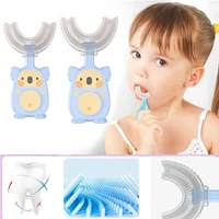 u shaped child toothbrush baby tooth brush oral care kids toothbrush soft silicone kids baby oral cleaning health 360%c2%b0 cleaning