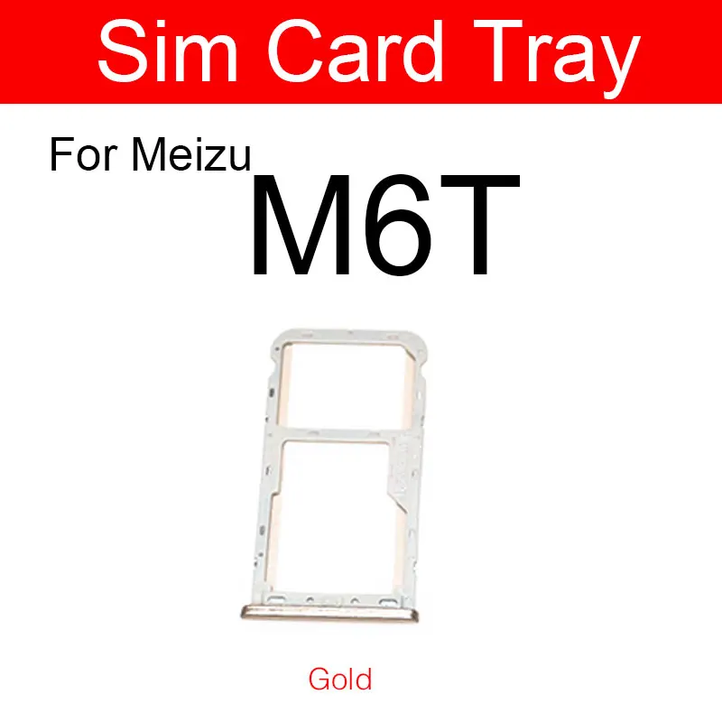 Лоток для Micro Sim-карты Meizu Meilan Blue Charm M6T M811h M811q SD Reader слот запасные части ремонта |
