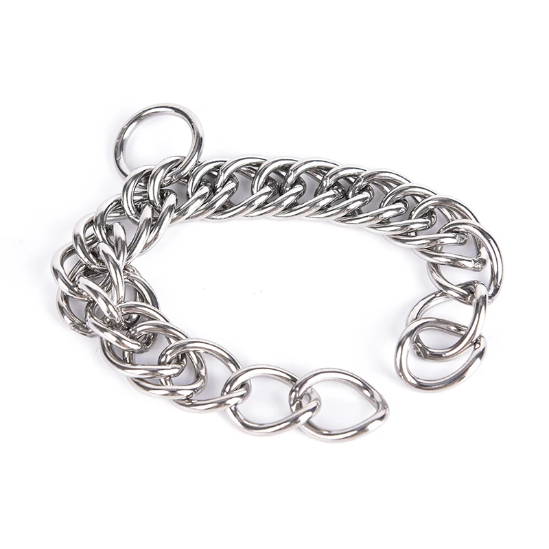 

1pc stainless steel double link curb chain for horse bits pet
