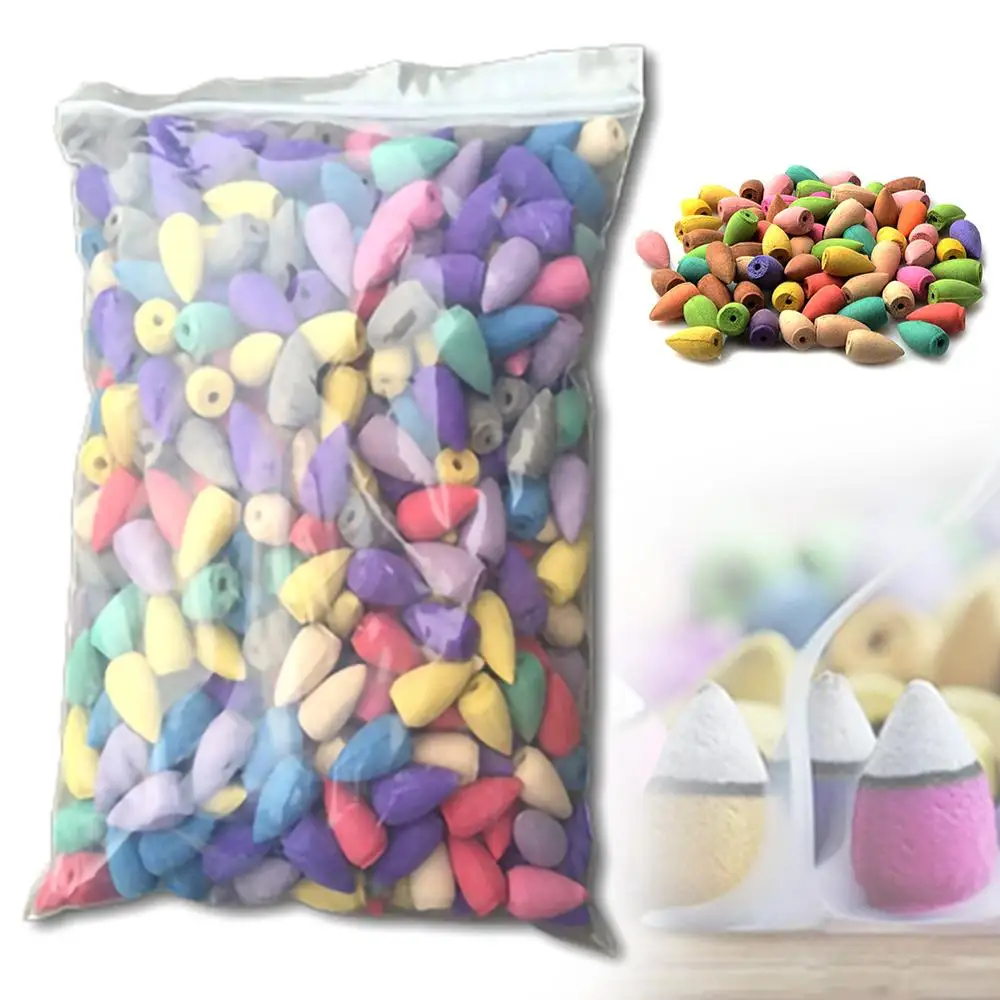

Household Natural Reflux Tower Incense Bullets Backflow Incense Mint Wormwood Flower Fragrant Reflux Aromatherapy Cones
