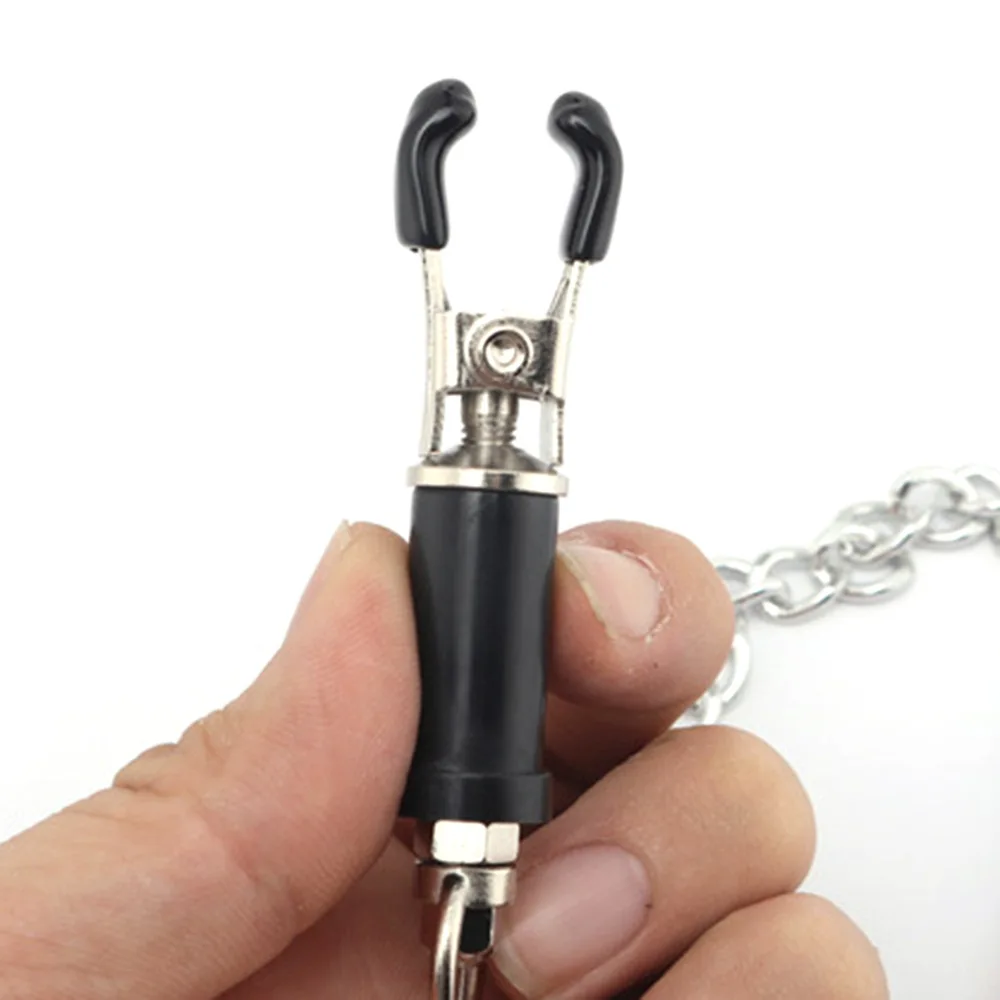 1 пара металлический колокол соски с цепочкой для флирта флирт садо-мазо