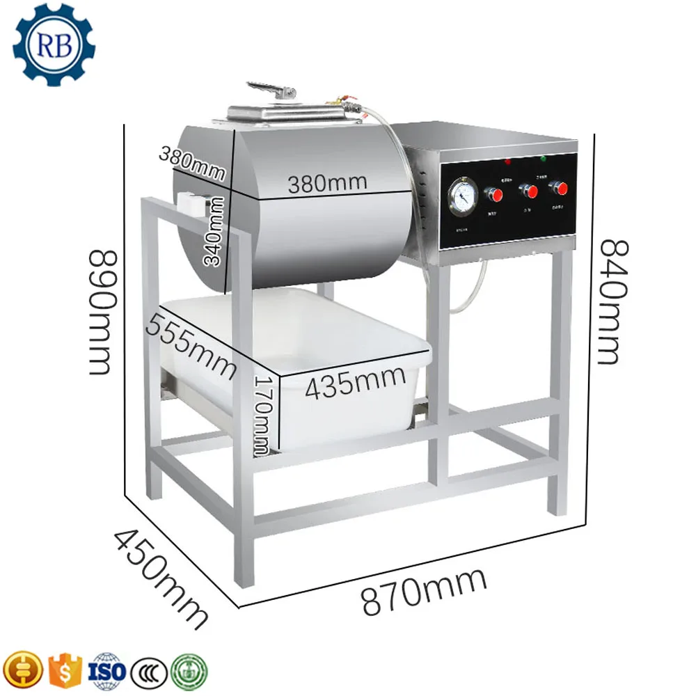 Professional Chicken marinating machine meat tumbler vacuum cucumbers marinated | Бытовая техника