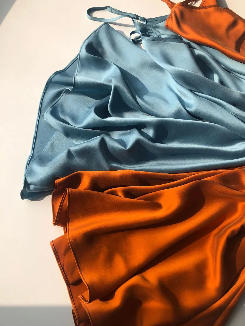 Роскошное длинное шелковое атласное платье гладкое светильник кое