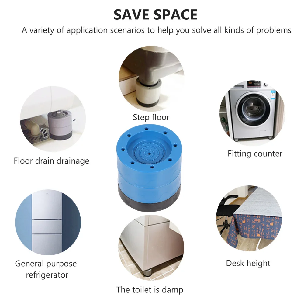 

4pcs Anti-Vibration Pads Furniture Non-slip Pads Floor Protective Mats for Home