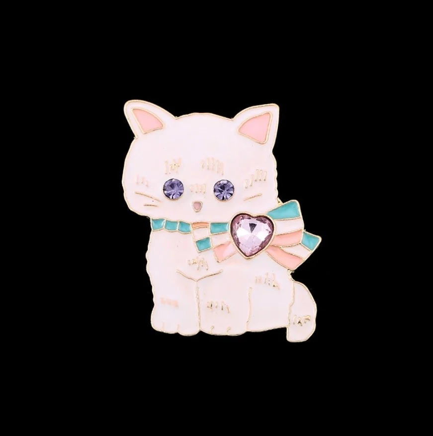 1 шт. милая японская мягкая брошь в виде кролика кота одежда шарф бутоньерка с