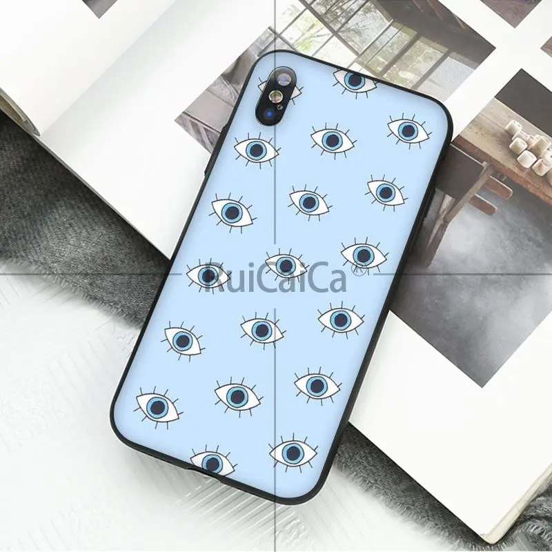 Ruicaica Egypt evil eye DIY роскошный высококачественный защитный чехол для Apple iPhone 8 7 6 6S Plus X