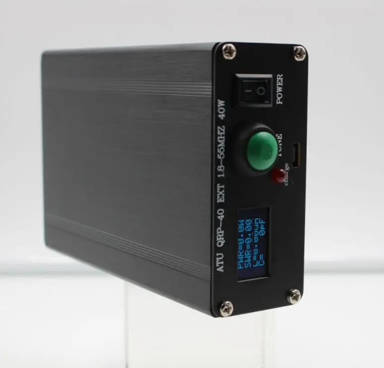 Cena Assembbed ATU QRP-40 Antena Automatyczna 2.5W Minimalna Moc Strojenia + 0.96 Cal Wyświetlacz OLED 1.8-55MHz + Osłona