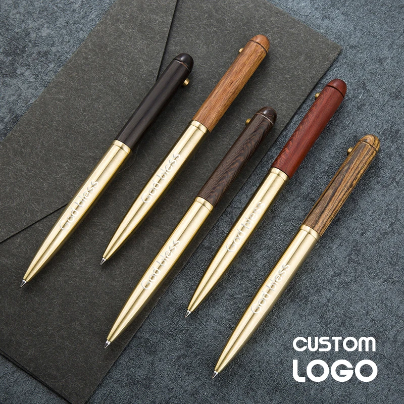 Шариковая ручка металлическая деревянная подпись в офисе с логотипом на заказ |