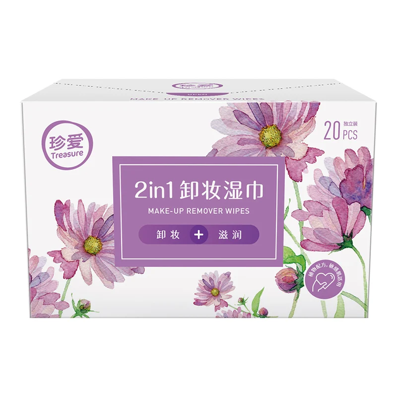 2 Boxes 40 Count Total Treasure MoistureClean Makeup Remover Wipes Wet Cleansing Individually Packaged Alcohol Free | Красота и