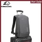 Рюкзак мужской Kingsons для ноутбука, ультралегкий, с внешней USB-зарядкой, деловой, дорожный, с защитой от кражи