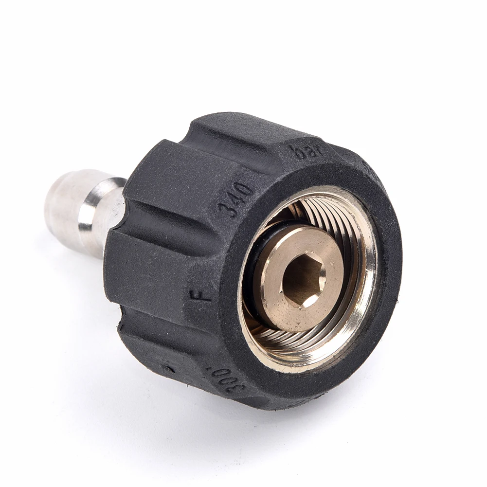 

Hot Pressure Washer Quick Connect M22/14 To 1/4 Male Pipe Heavy Duty Use