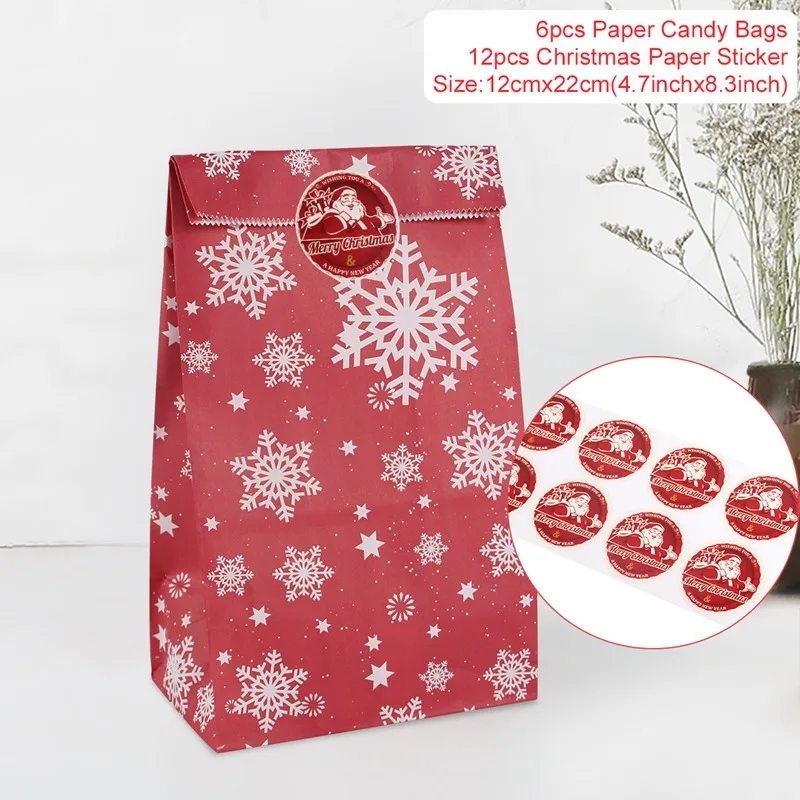 Cookie Bag Style B Крафт-Бумажные пакеты Подарочный пакет конфеты коробка попкорн коробка Гуди мешки печенья напечатанные бумажные лакомства сумки Рождественская бумажная коробка упаковки сладостей - Цвет: Cookie Bag Style B